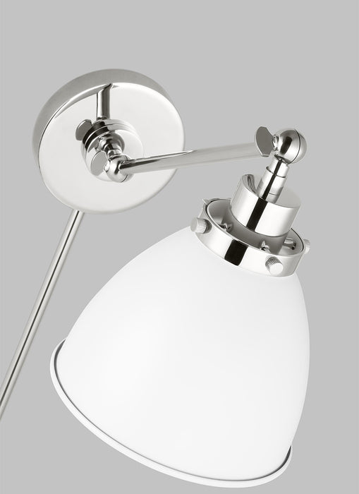 Generation CW1131 Wellfleet 1-lt 9" Tall Single Arm Dome Task Sconce