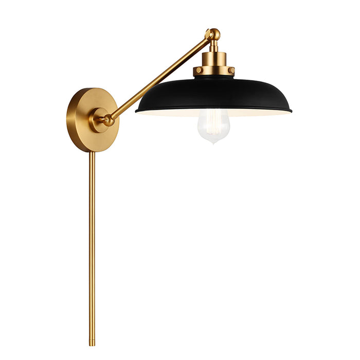 Visual Comfort CW1141 Wellfleet 1-lt 9" Tall Single Arm Wide Task Sconce