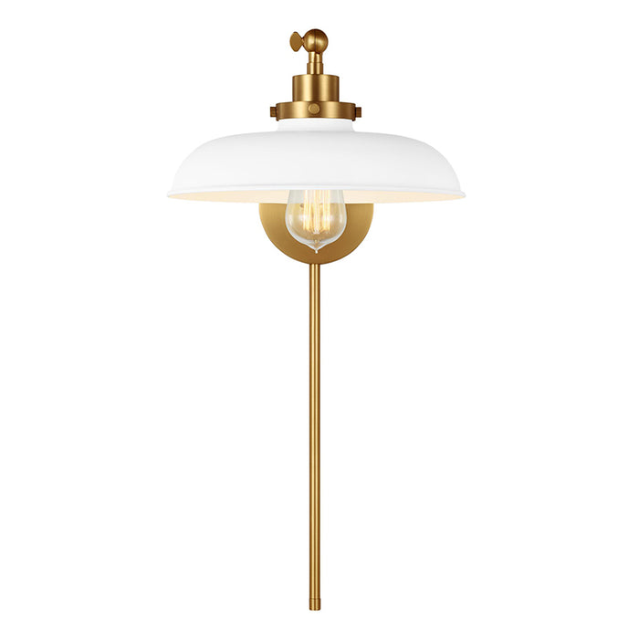 Visual Comfort CW1141 Wellfleet 1-lt 9" Tall Single Arm Wide Task Sconce