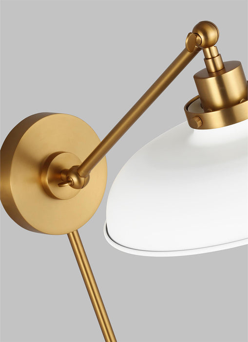 Generation CW1141 Wellfleet 1-lt 9" Tall Single Arm Wide Task Sconce