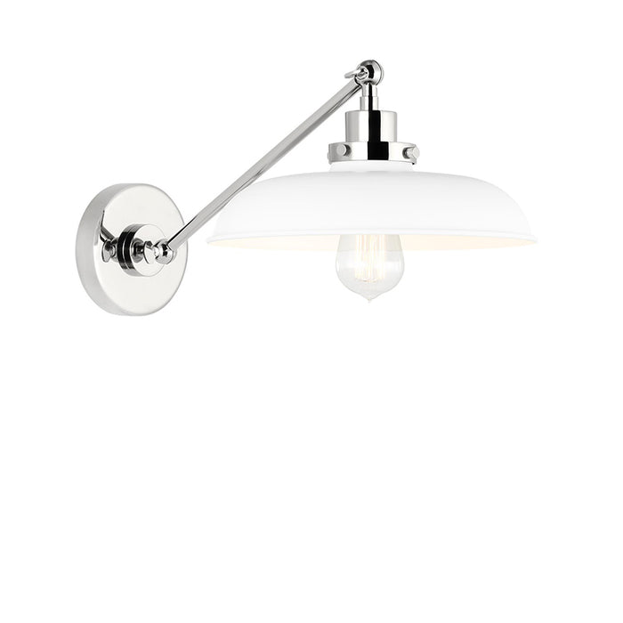 Generation CW1141 Wellfleet 1-lt 9" Tall Single Arm Wide Task Sconce