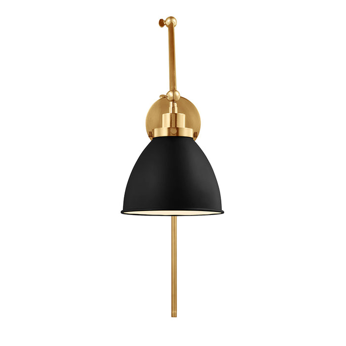 Visual Comfort CW1161 Wellfleet 1-lt 15" Tall Double Arm Dome Task Sconce