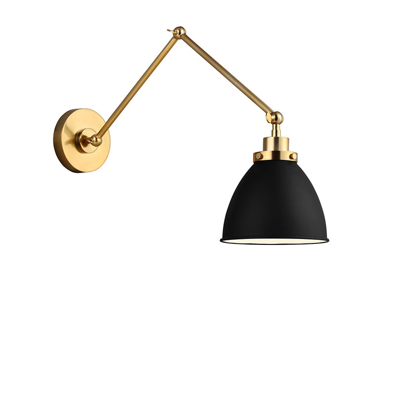 Visual Comfort CW1161 Wellfleet 1-lt 15" Tall Double Arm Dome Task Sconce