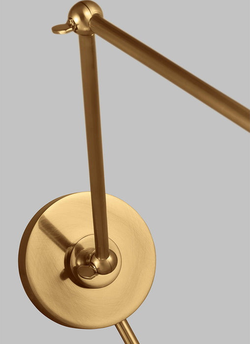 Visual Comfort CW1161 Wellfleet 1-lt 15" Tall Double Arm Dome Task Sconce