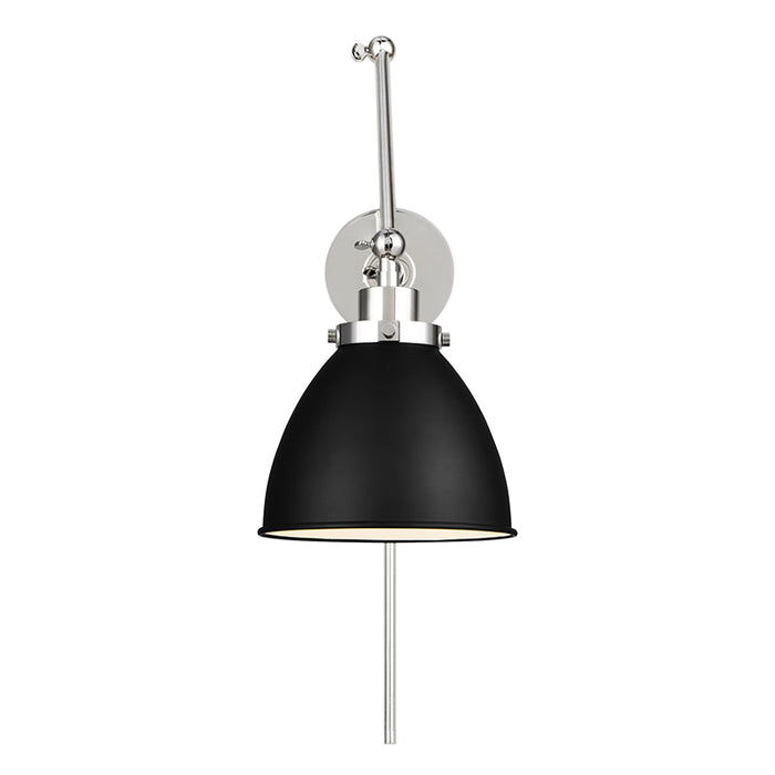 Visual Comfort CW1161 Wellfleet 1-lt 15" Tall Double Arm Dome Task Sconce