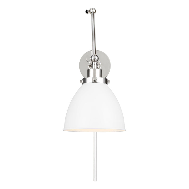 Visual Comfort CW1161 Wellfleet 1-lt 15" Tall Double Arm Dome Task Sconce