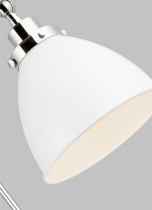 Visual Comfort CW1161 Wellfleet 1-lt 15" Tall Double Arm Dome Task Sconce