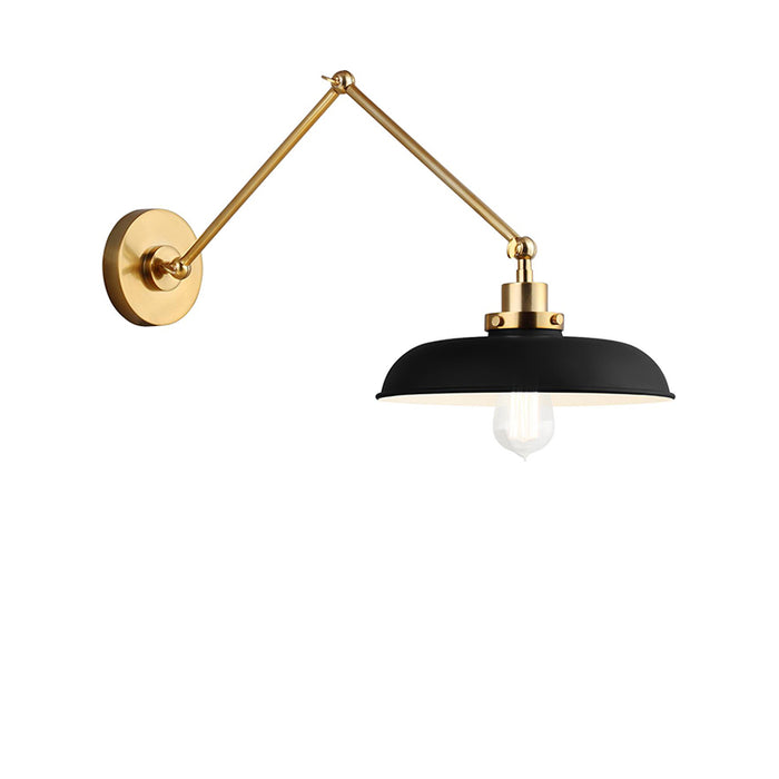 Visual Comfort CW1171 Wellfleet 1-lt 15" Tall Double Arm Wide Task Sconce