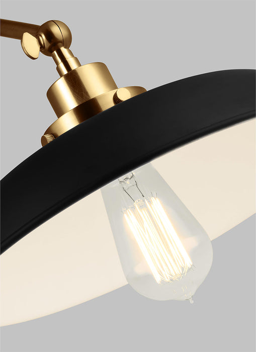 Visual Comfort CW1171 Wellfleet 1-lt 15" Tall Double Arm Wide Task Sconce