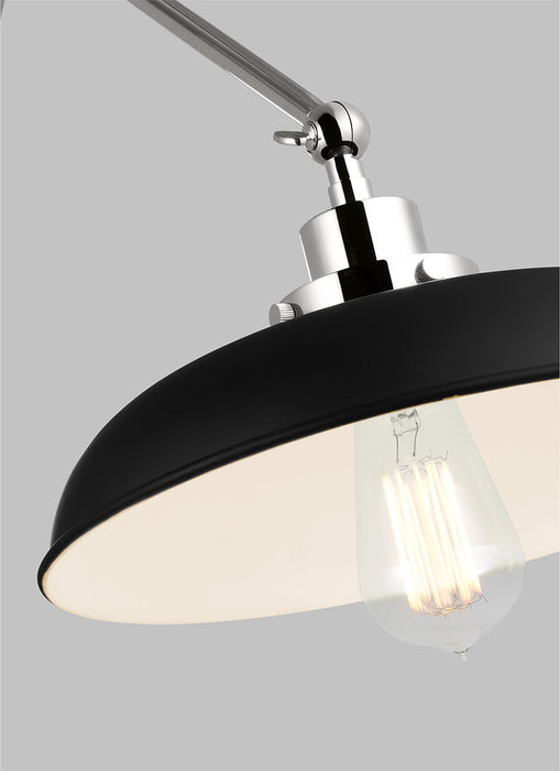 Visual Comfort CW1171 Wellfleet 1-lt 15" Tall Double Arm Wide Task Sconce