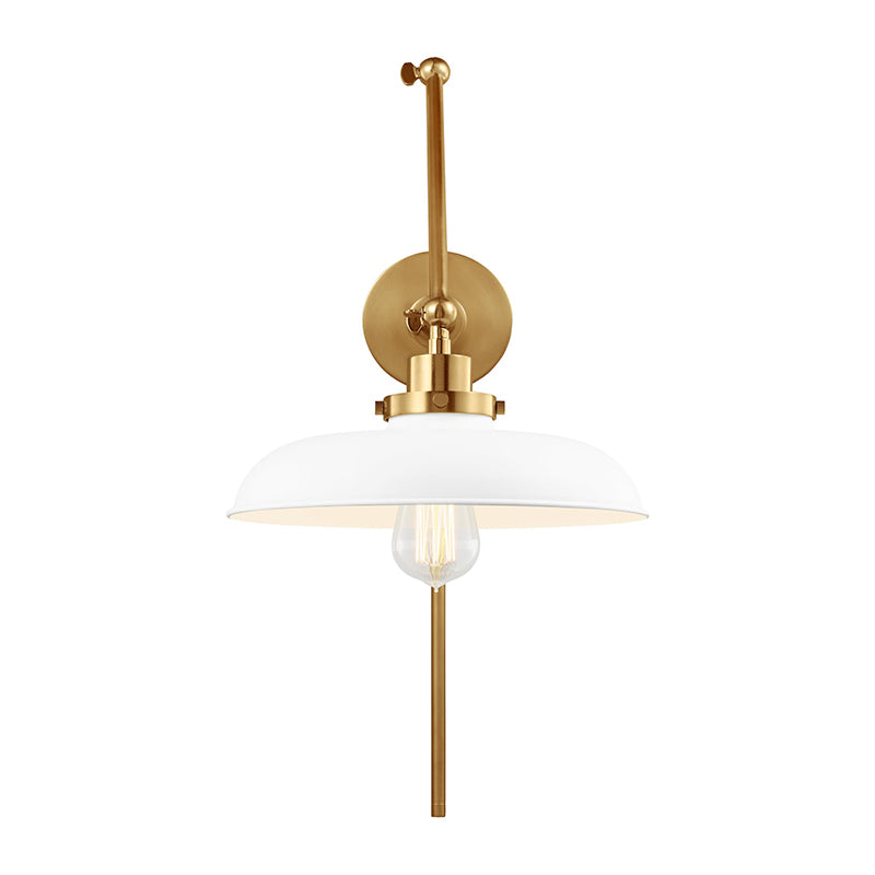 Visual Comfort CW1171 Wellfleet 1-lt 15" Tall Double Arm Wide Task Sconce
