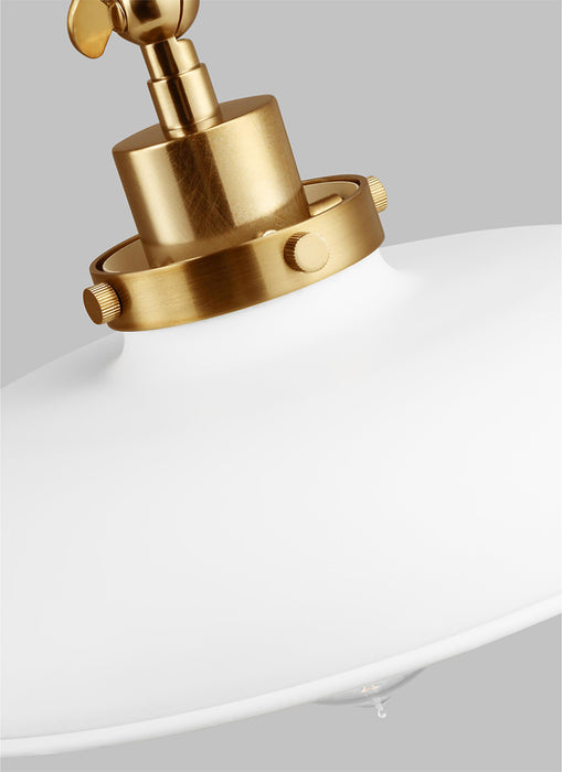 Visual Comfort CW1171 Wellfleet 1-lt 15" Tall Double Arm Wide Task Sconce