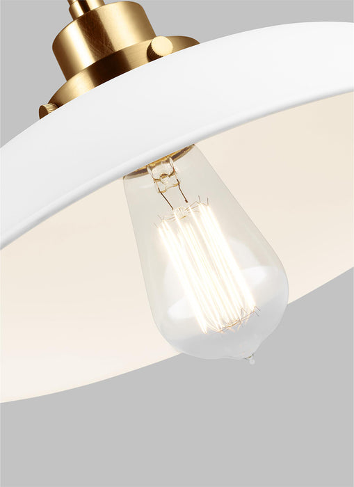 Visual Comfort CW1171 Wellfleet 1-lt 15" Tall Double Arm Wide Task Sconce