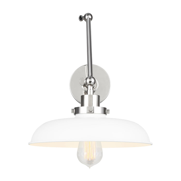 Visual Comfort CW1171 Wellfleet 1-lt 15" Tall Double Arm Wide Task Sconce