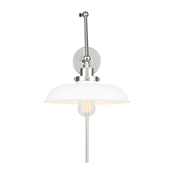 Visual Comfort CW1171 Wellfleet 1-lt 15" Tall Double Arm Wide Task Sconce