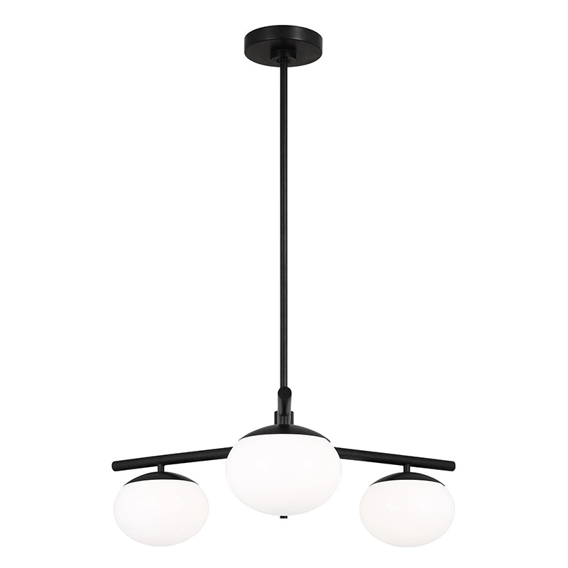 Visual Comfort EF1063 Lune 3-lt 27" LED Semi-Flush Mount