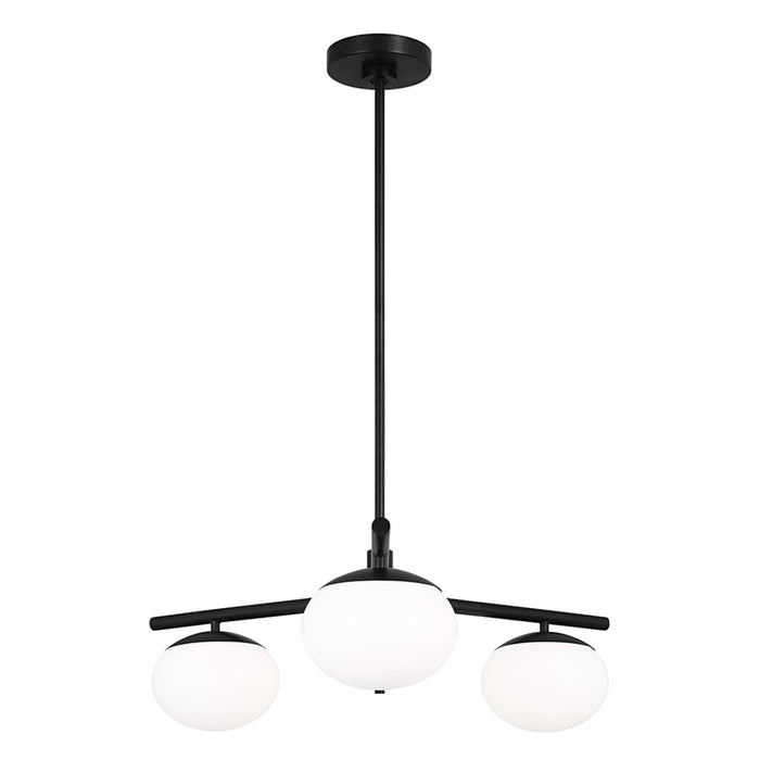 Visual Comfort EF1063 Lune 3-lt 27" LED Semi-Flush Mount