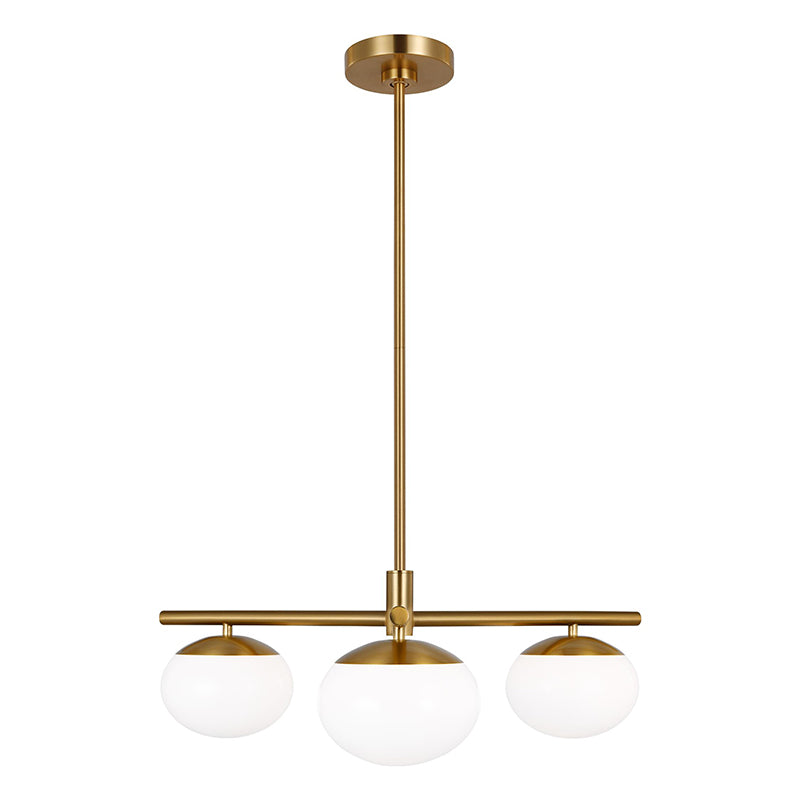 Visual Comfort EF1063 Lune 3-lt 27" LED Semi-Flush Mount
