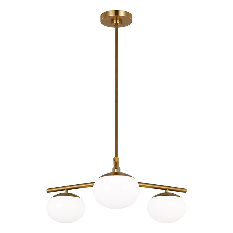 Visual Comfort EF1063 Lune 3-lt 27" LED Semi-Flush Mount