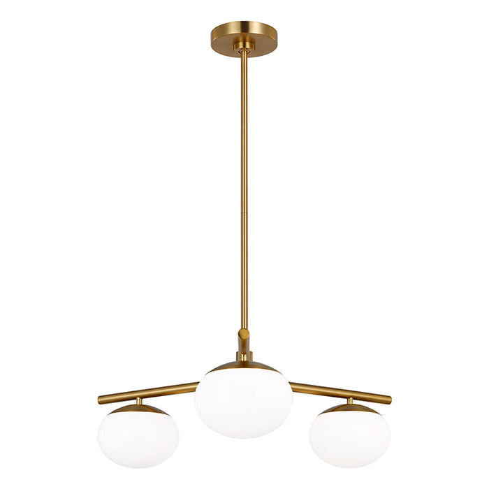 Visual Comfort EF1063 Lune 3-lt 27" LED Semi-Flush Mount