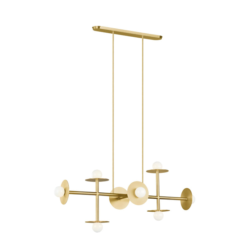 Visual Comfort KC1008 Nodes 8-lt 53" Linear Chandelier