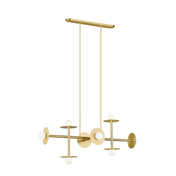 Visual Comfort KC1008 Nodes 8-lt 53" Linear Chandelier