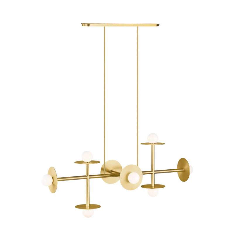 Visual Comfort KC1008 Nodes 8-lt 53" Linear Chandelier