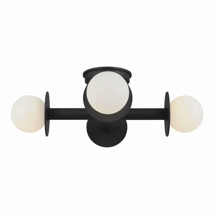 Visual Comfort KF1034 Nodes 4-lt 18" Semi-Flush Mount - Midnight Black