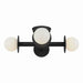 Visual Comfort KF1034 Nodes 4-lt 18" Semi-Flush Mount - Midnight Black