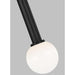 Visual Comfort KP1001 Nodes 1-lt 8" Pendant - Midnight Black