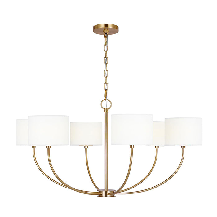 Visual Comfort KSC1046 Sawyer 6-lt 36" LED Chandelier