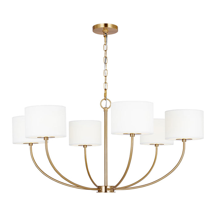 Visual Comfort KSC1046 Sawyer 6-lt 36" LED Chandelier