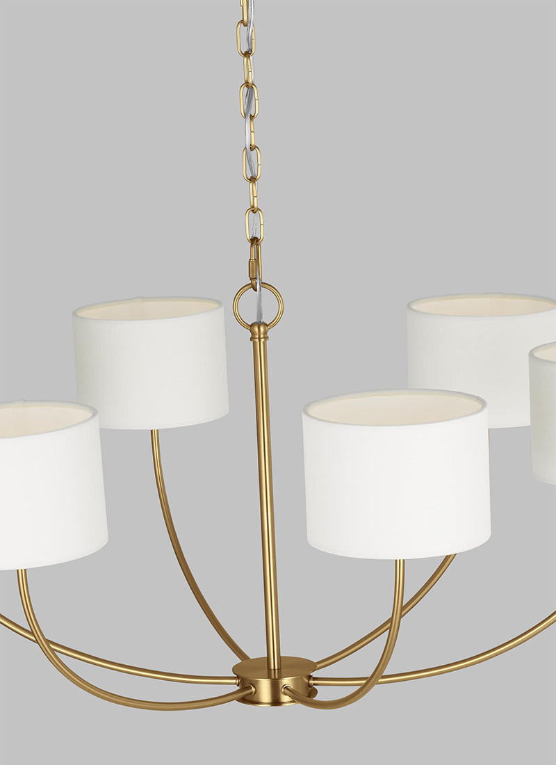 Visual Comfort KSC1046 Sawyer 6-lt 36" LED Chandelier
