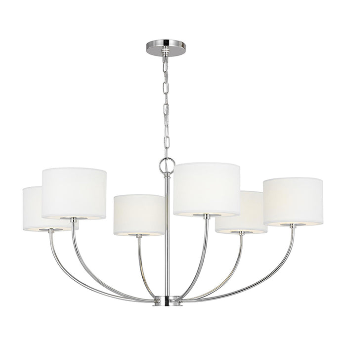 Visual Comfort KSC1046 Sawyer 6-lt 36" LED Chandelier