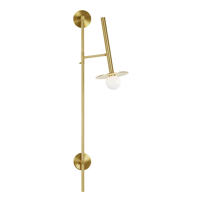 Generation KW1031 Nodes 1 lt 48 Tall Wall Sconce KW1031MBK Generation Lighting LBC Lighting