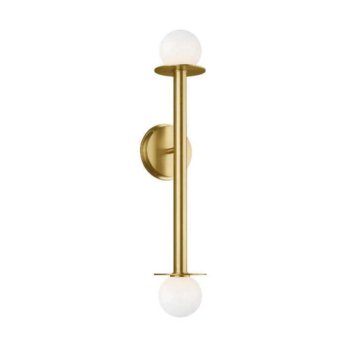 Visual Comfort KWL1012 Nodes 2-lt 24" Tall Wall Sconce - Burnished Brass