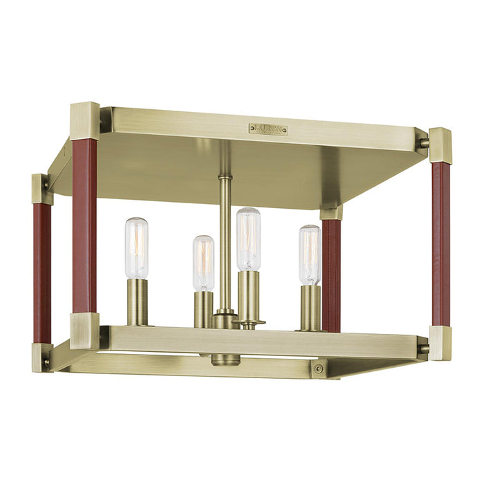 Visual Comfort LF1034 Hadley 4-lt 15" Flush Mount