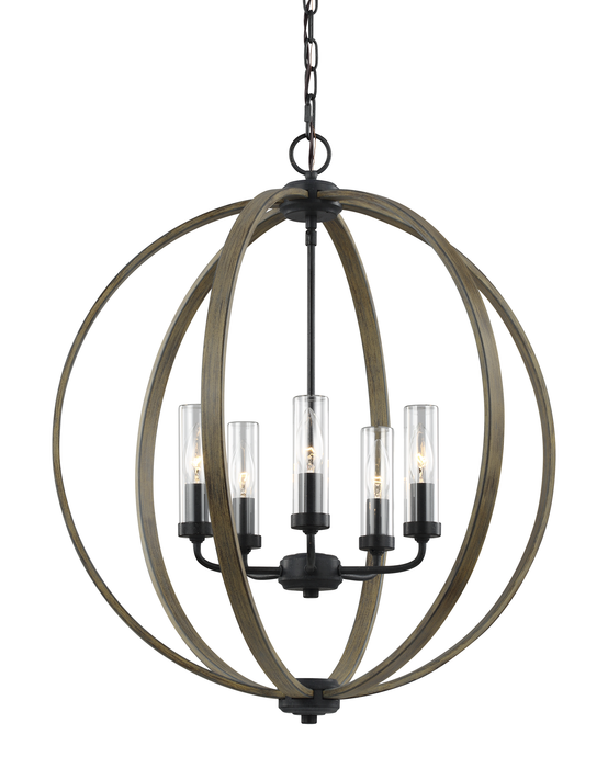 Feiss OLF3294 Allier 5-lt 24" Wide Outdoor Chandelier - LBC Lighting