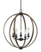 Feiss OLF3294 Allier 5-lt 24" Wide Outdoor Chandelier - LBC Lighting