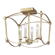 Feiss SF350 Thayer 4-lt 14-3/8" Wide Semi Flush Mount - LBC Lighting