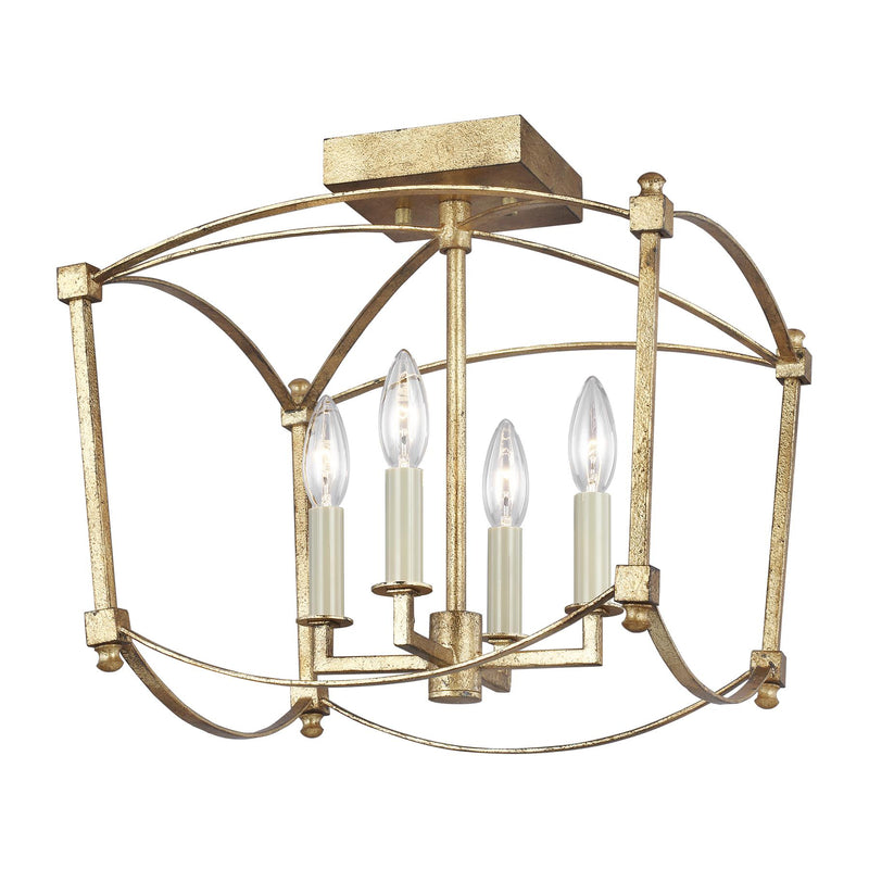 Feiss SF350 Thayer 4-lt 14-3/8" Wide Semi Flush Mount - LBC Lighting