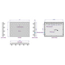Paris Mirror Hollywood Princess 32 x 24 Rectangle LED Illuminated Mirror