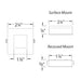 WAC HR-LED87S 4.8W LEDme Square Button Light - LBC Lighting