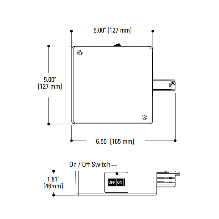 Halo TEK12CB Current Limiter End Feed for TEK4 Track - Right