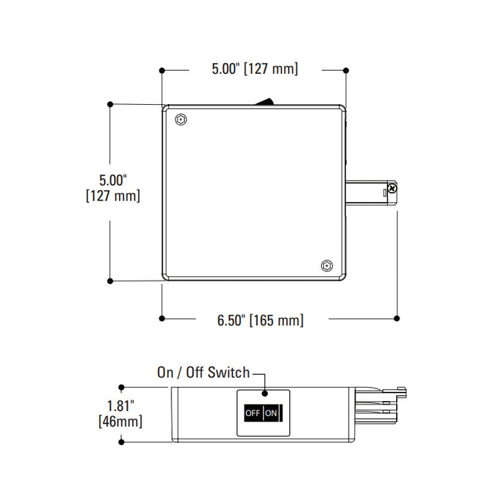 Halo HTEK12CB Current Limiter End Feed for HTEK4 Track - Right