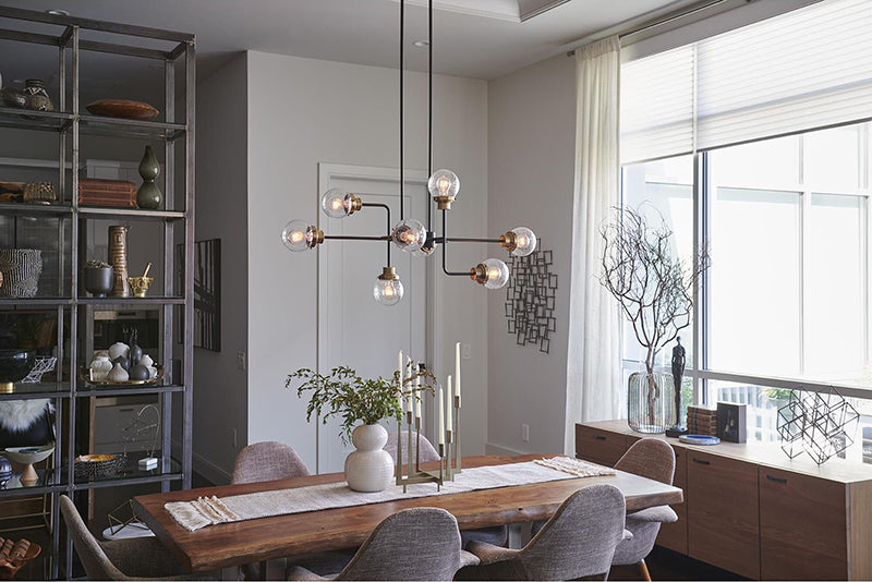 Hinkley 40698 Poppy 8 lt 45 LED Linear Chandelier
