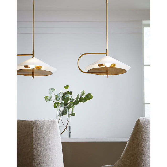 Visual Comfort KP1071 Gesture 2-lt 21" Pendant