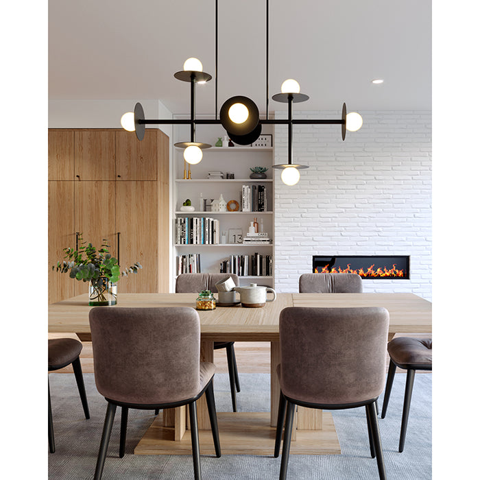 Visual Comfort KC1008 Nodes 8-lt 53" Linear Chandelier