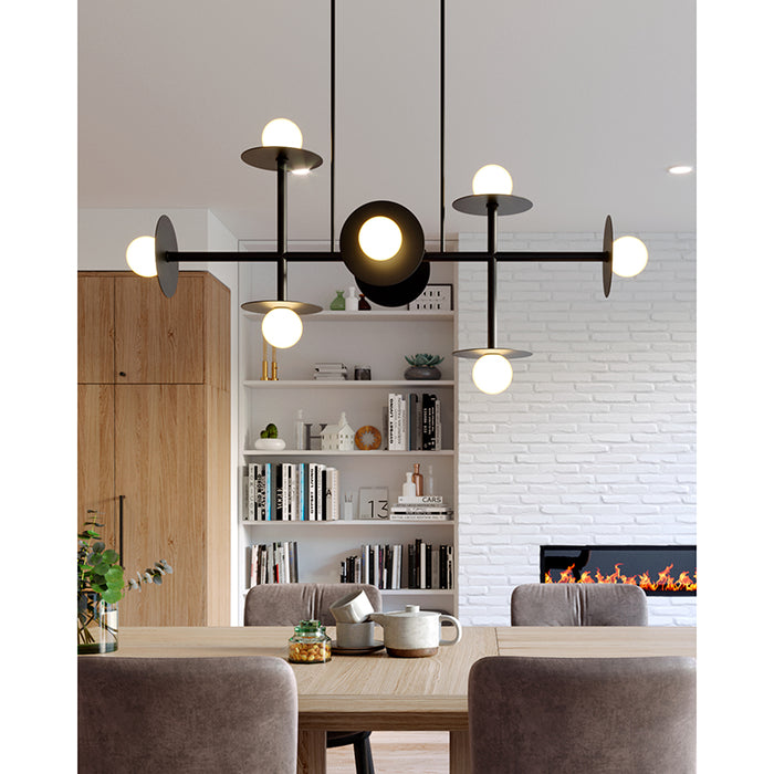 Visual Comfort KC1008 Nodes 8-lt 53" Linear Chandelier