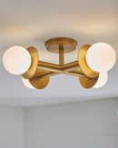 Generation KF1034 Nodes 4-lt 18" Semi-Flush Mount